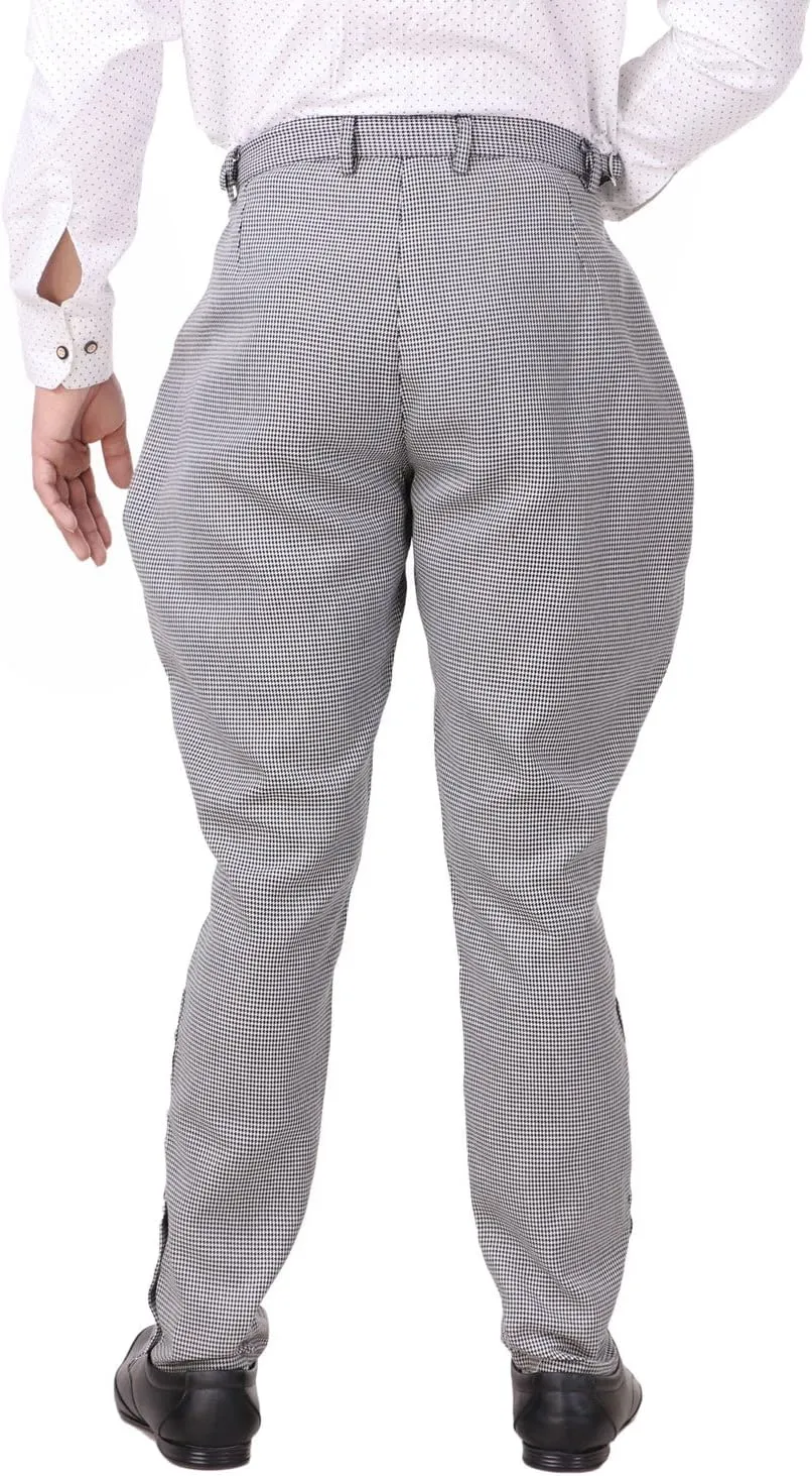 ThePirateDressing Steampunk Victorian Cosplay Costume Mens Archibald Jodhpur Pants Trousers C1326