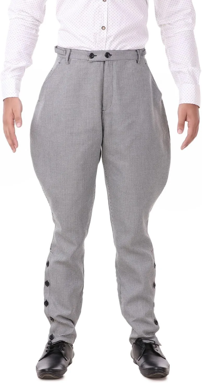 ThePirateDressing Steampunk Victorian Cosplay Costume Mens Archibald Jodhpur Pants Trousers C1326