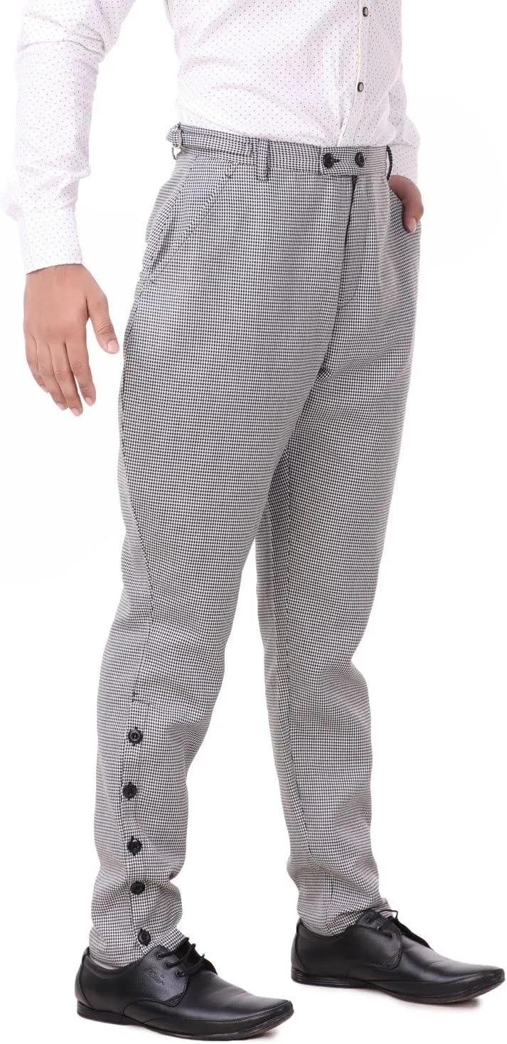 ThePirateDressing Steampunk Victorian Cosplay Costume Mens Archibald Jodhpur Pants Trousers C1326