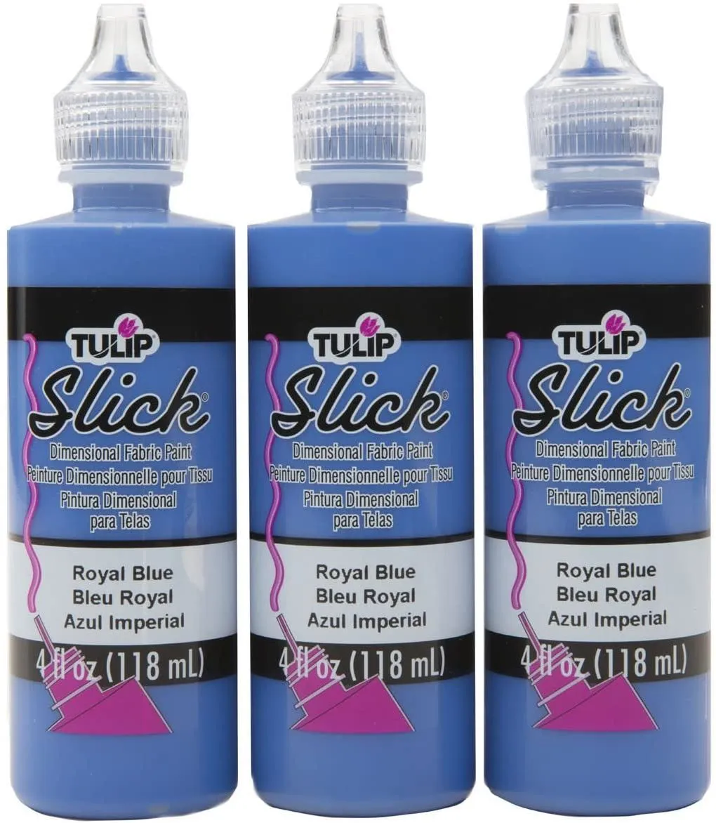 Tulip Puff Paint Slick Royal Blue 4 fl. oz. 3 Pack