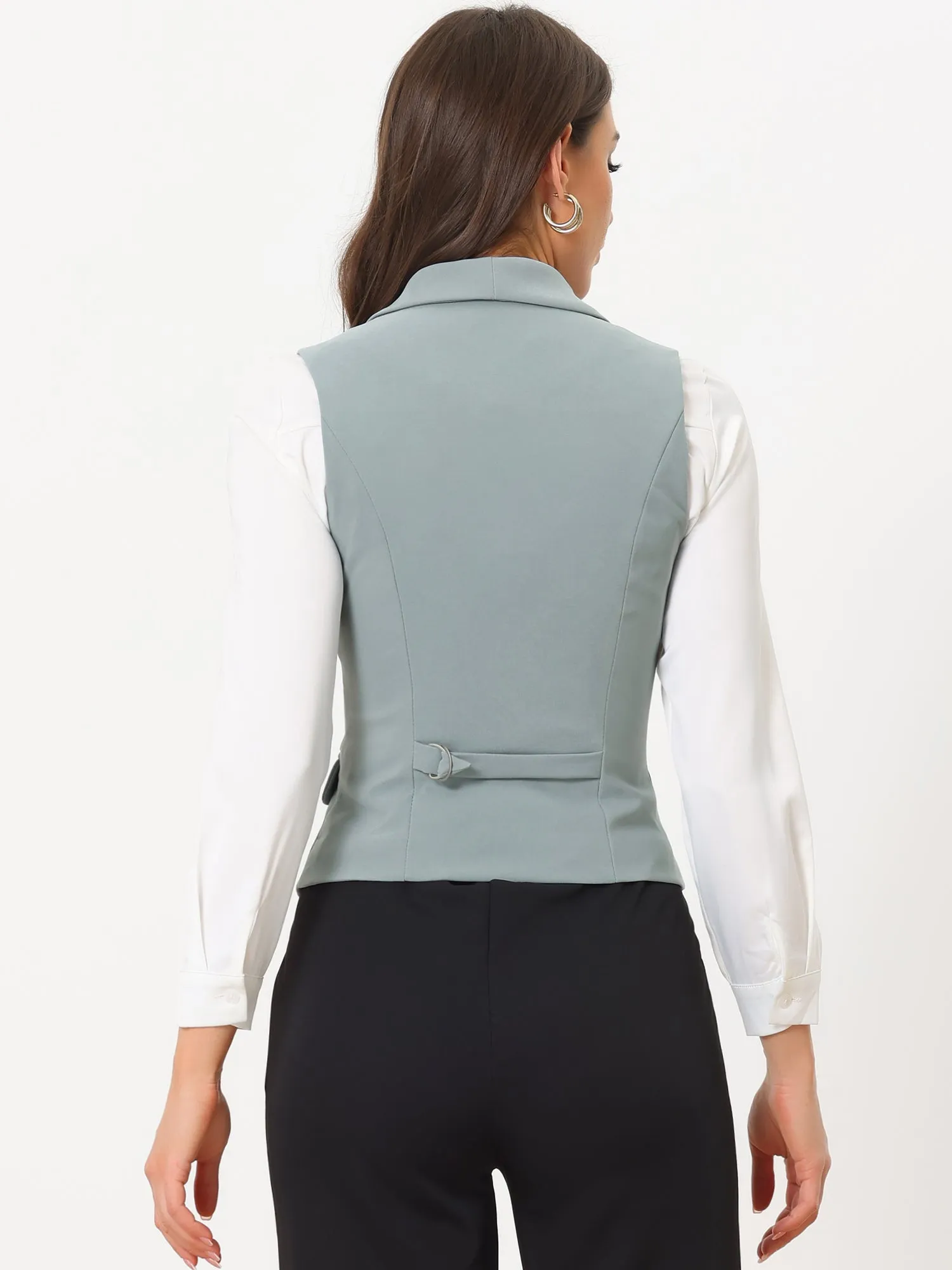 Waistcoat Lapel Collar Dressy Versatile Racerback Suit Vest