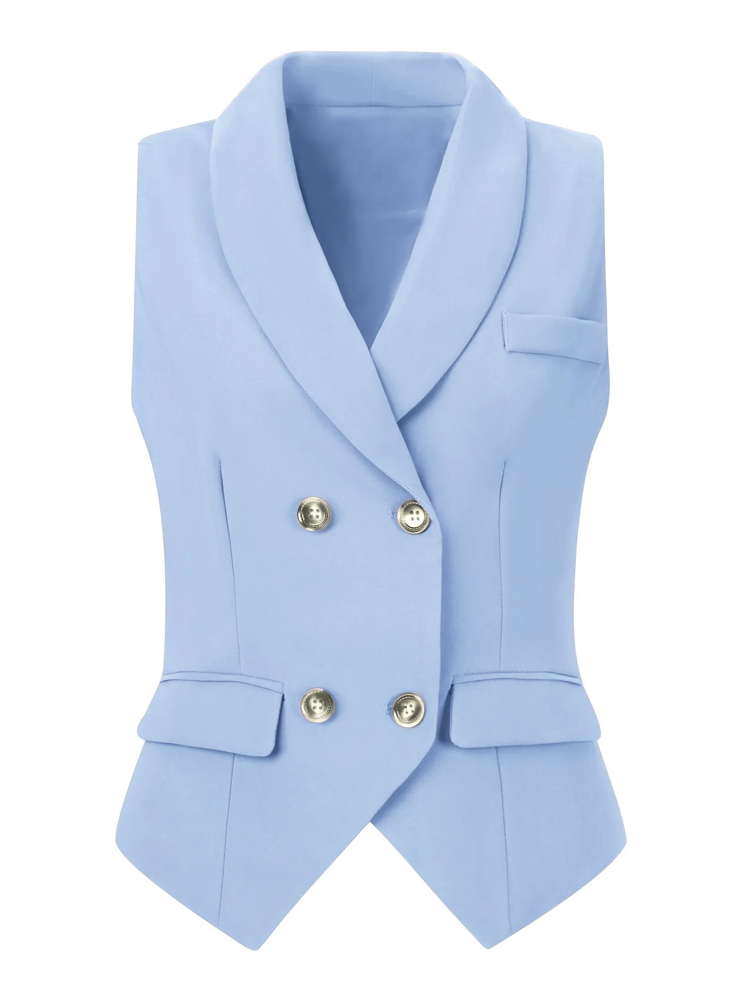 Waistcoat Lapel Collar Dressy Versatile Racerback Suit Vest