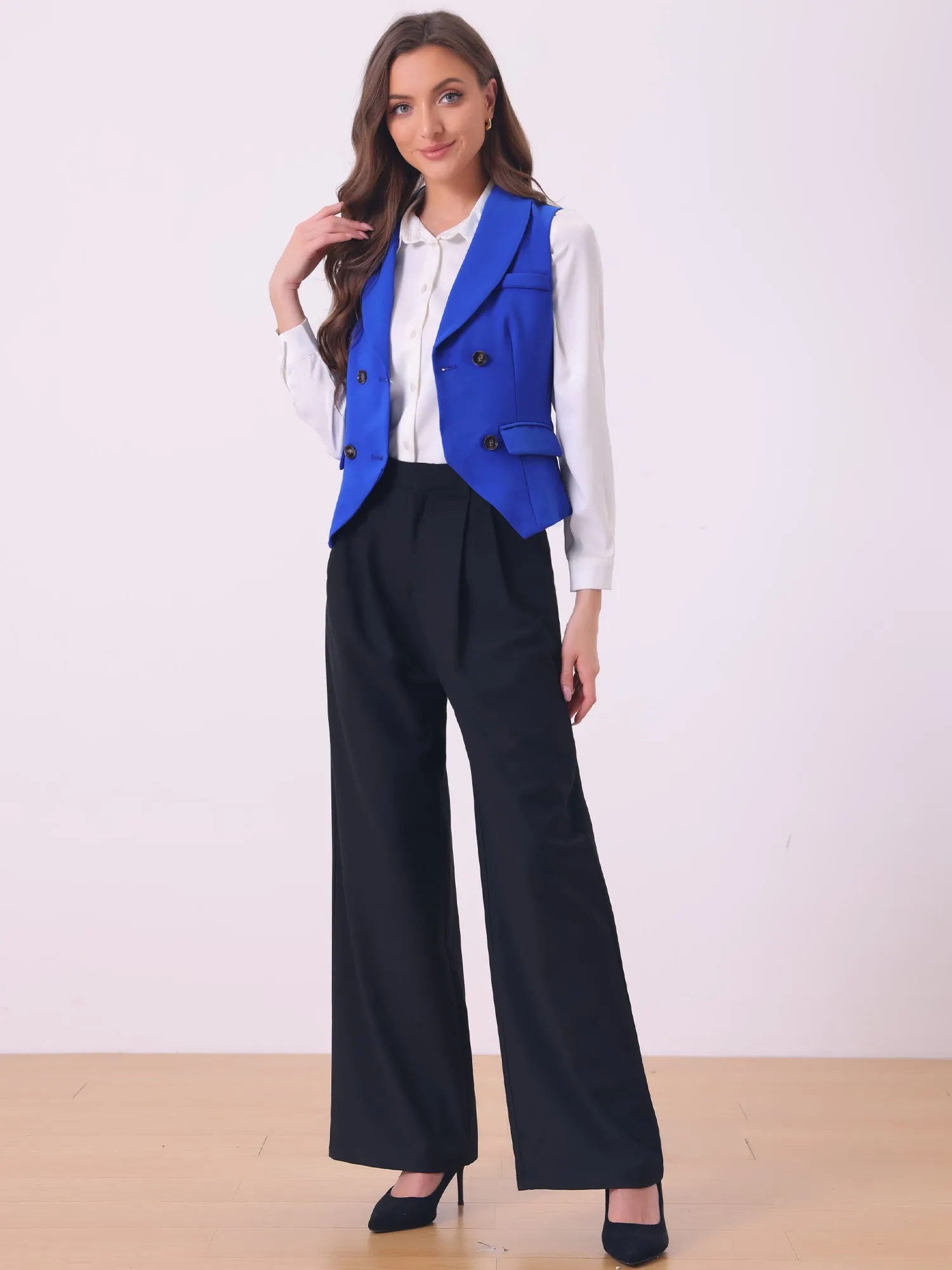 Waistcoat Lapel Collar Dressy Versatile Racerback Suit Vest