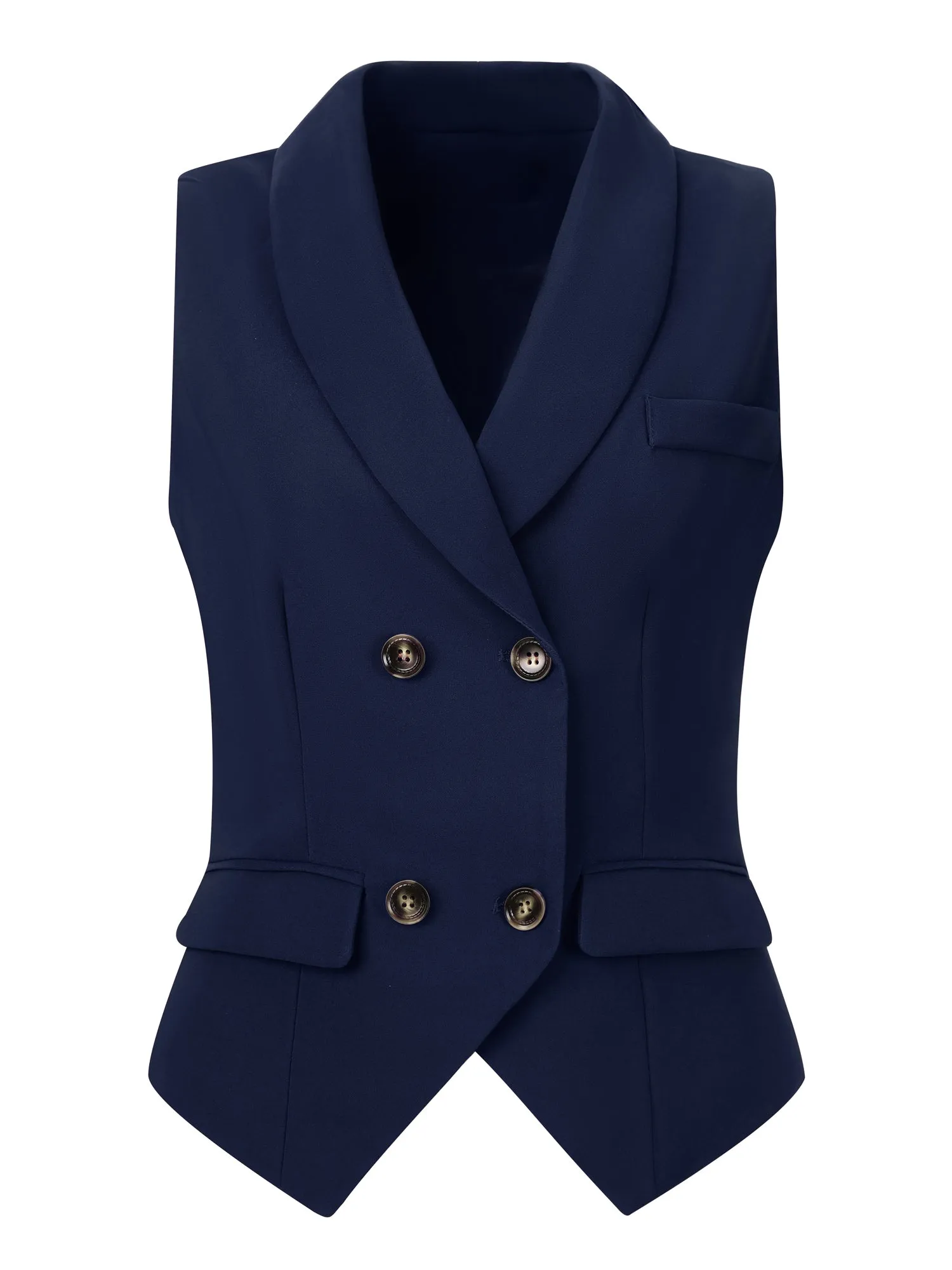 Waistcoat Lapel Collar Dressy Versatile Racerback Suit Vest