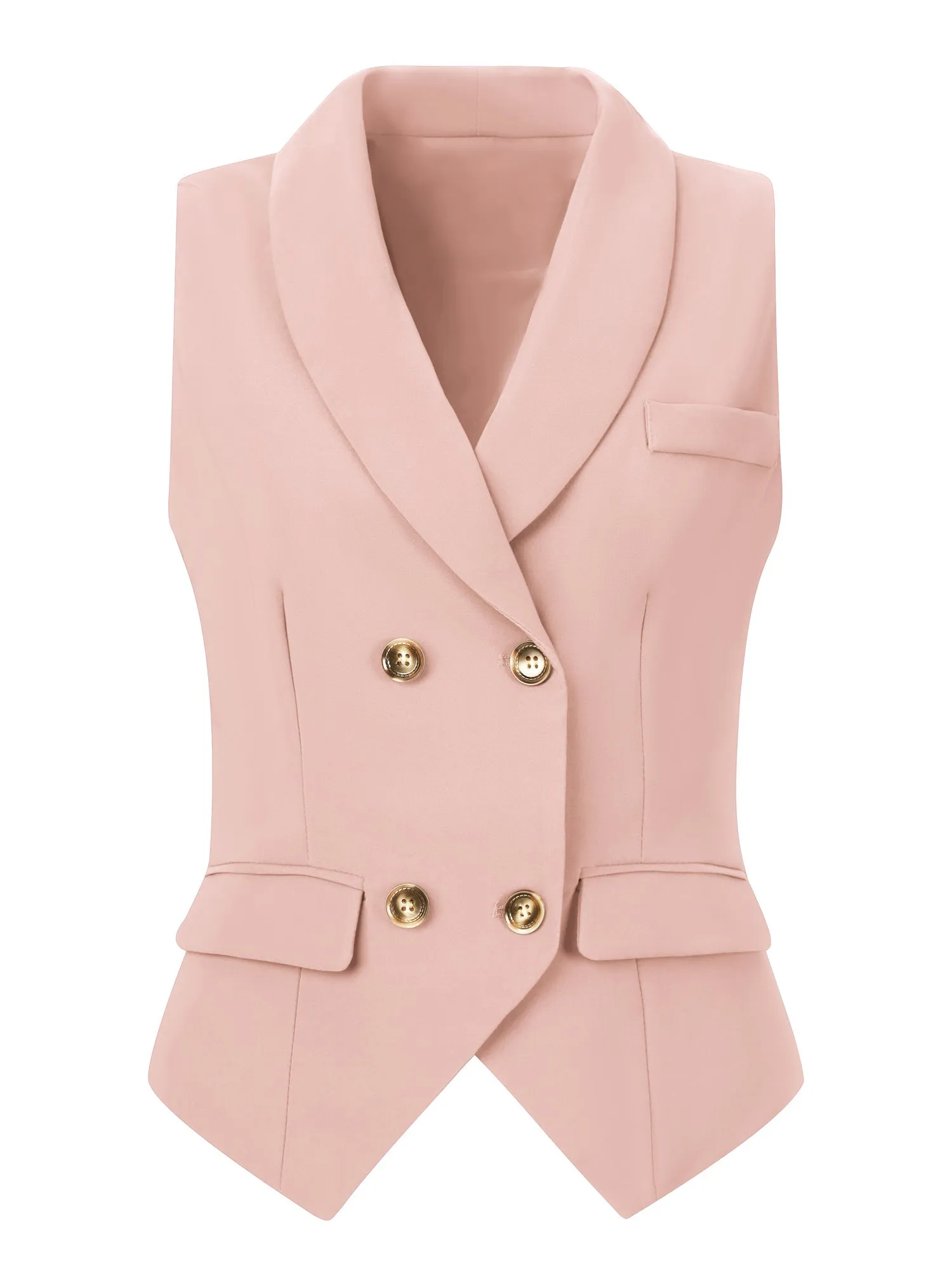 Waistcoat Lapel Collar Dressy Versatile Racerback Suit Vest