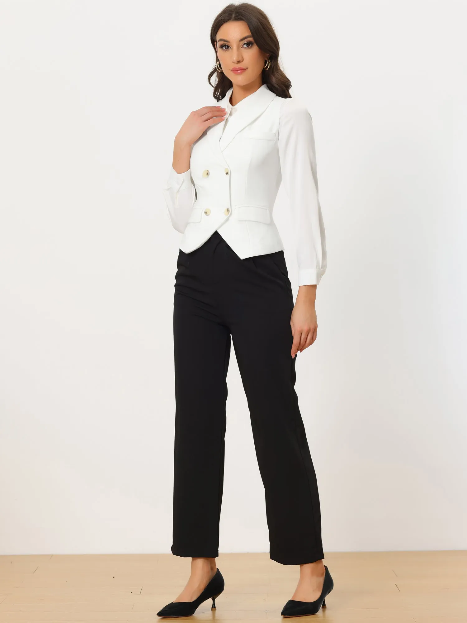 Waistcoat Lapel Collar Dressy Versatile Racerback Suit Vest