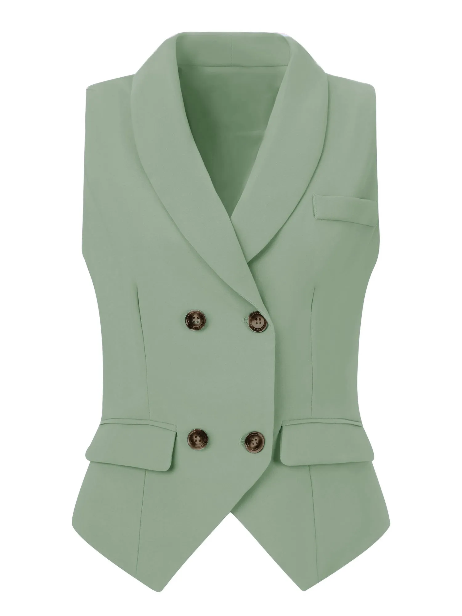 Waistcoat Lapel Collar Dressy Versatile Racerback Suit Vest