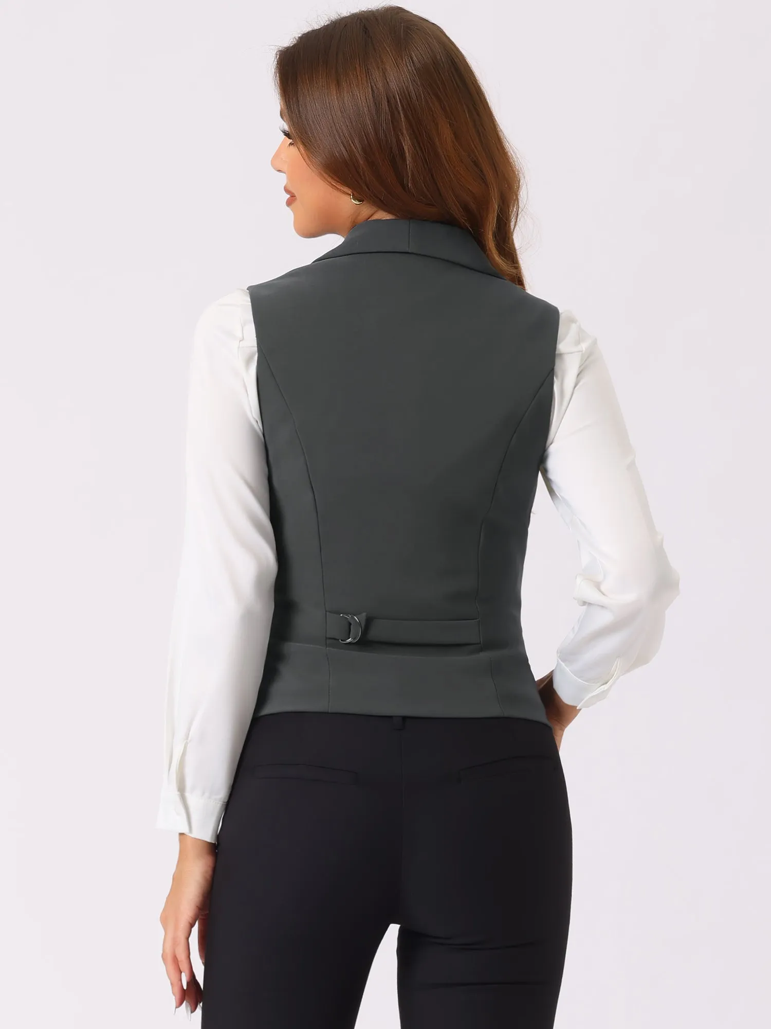 Waistcoat Lapel Collar Dressy Versatile Racerback Suit Vest