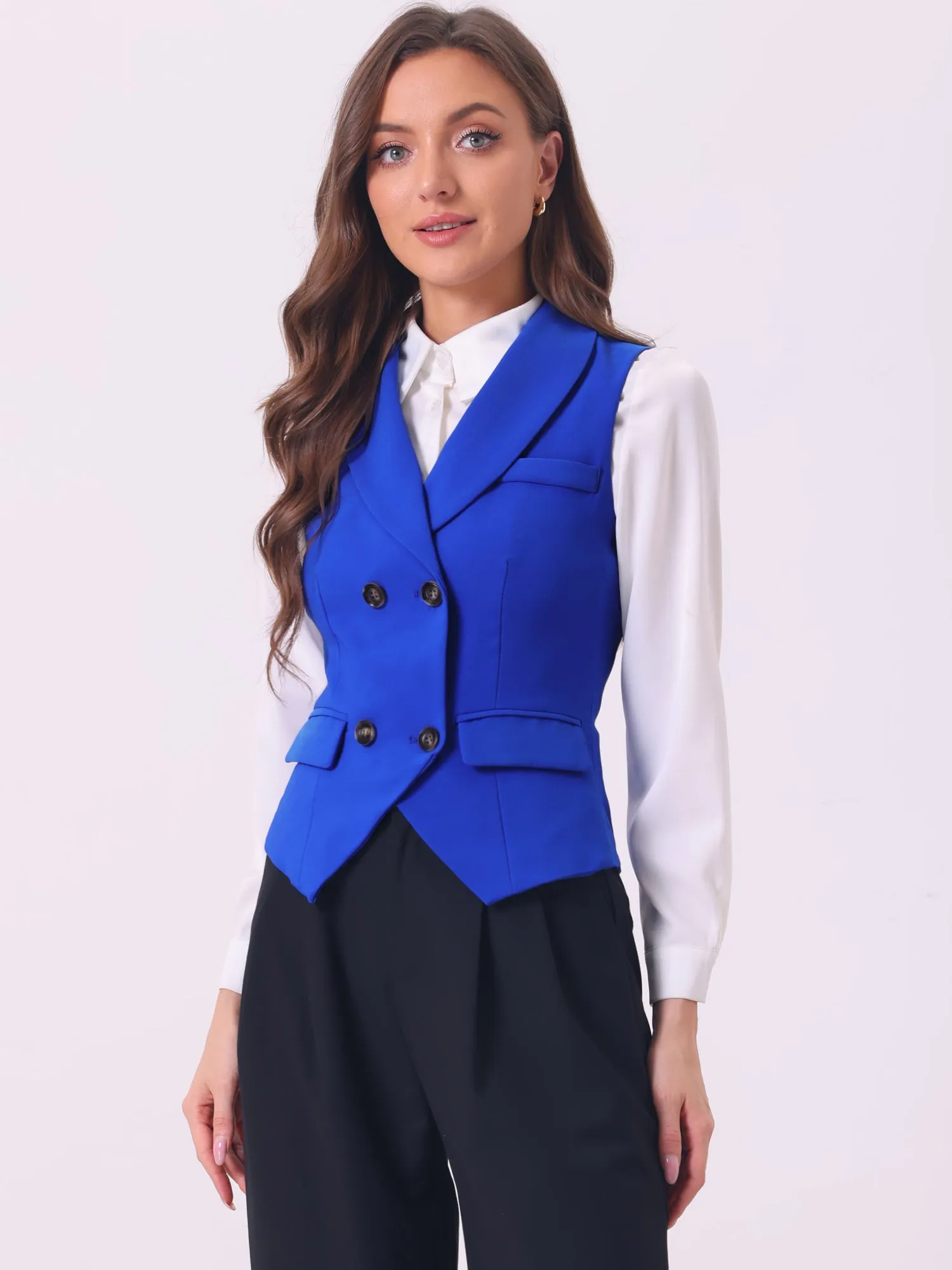 Waistcoat Lapel Collar Dressy Versatile Racerback Suit Vest