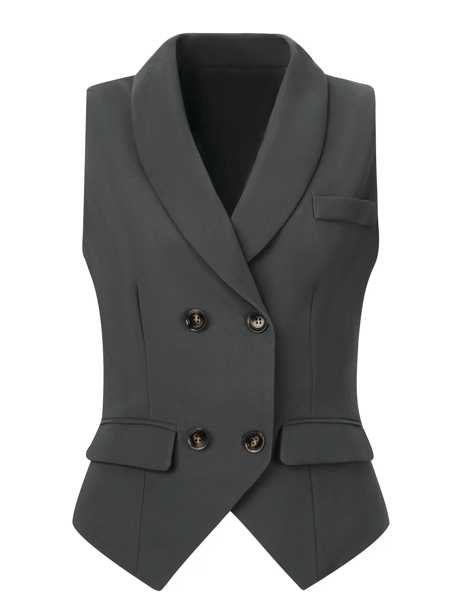Waistcoat Lapel Collar Dressy Versatile Racerback Suit Vest