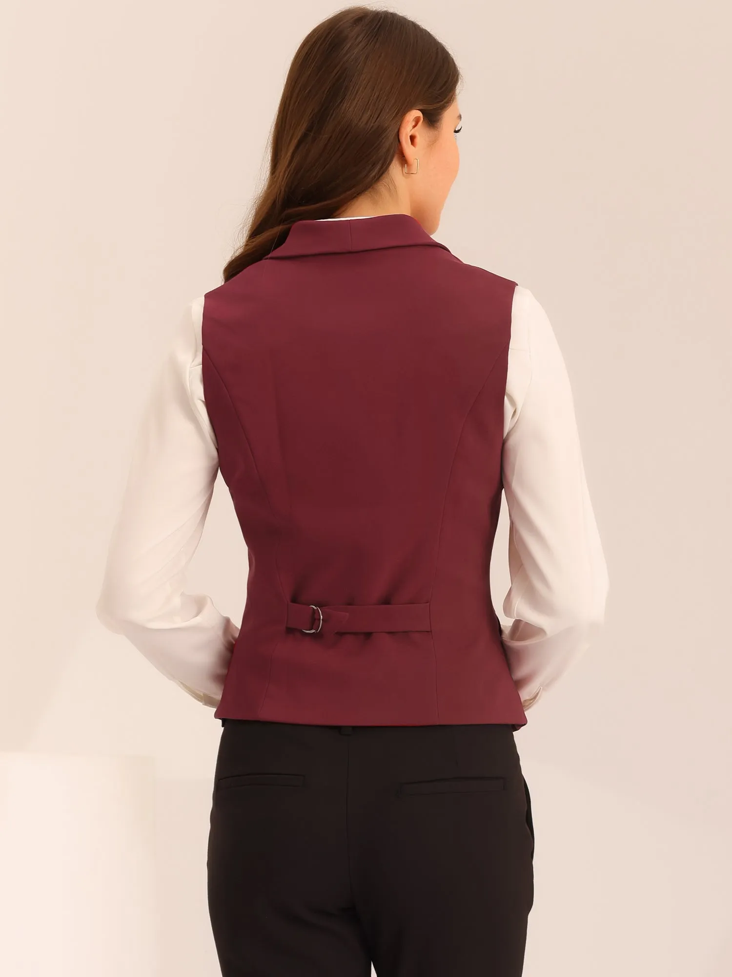 Waistcoat Lapel Collar Dressy Versatile Racerback Suit Vest