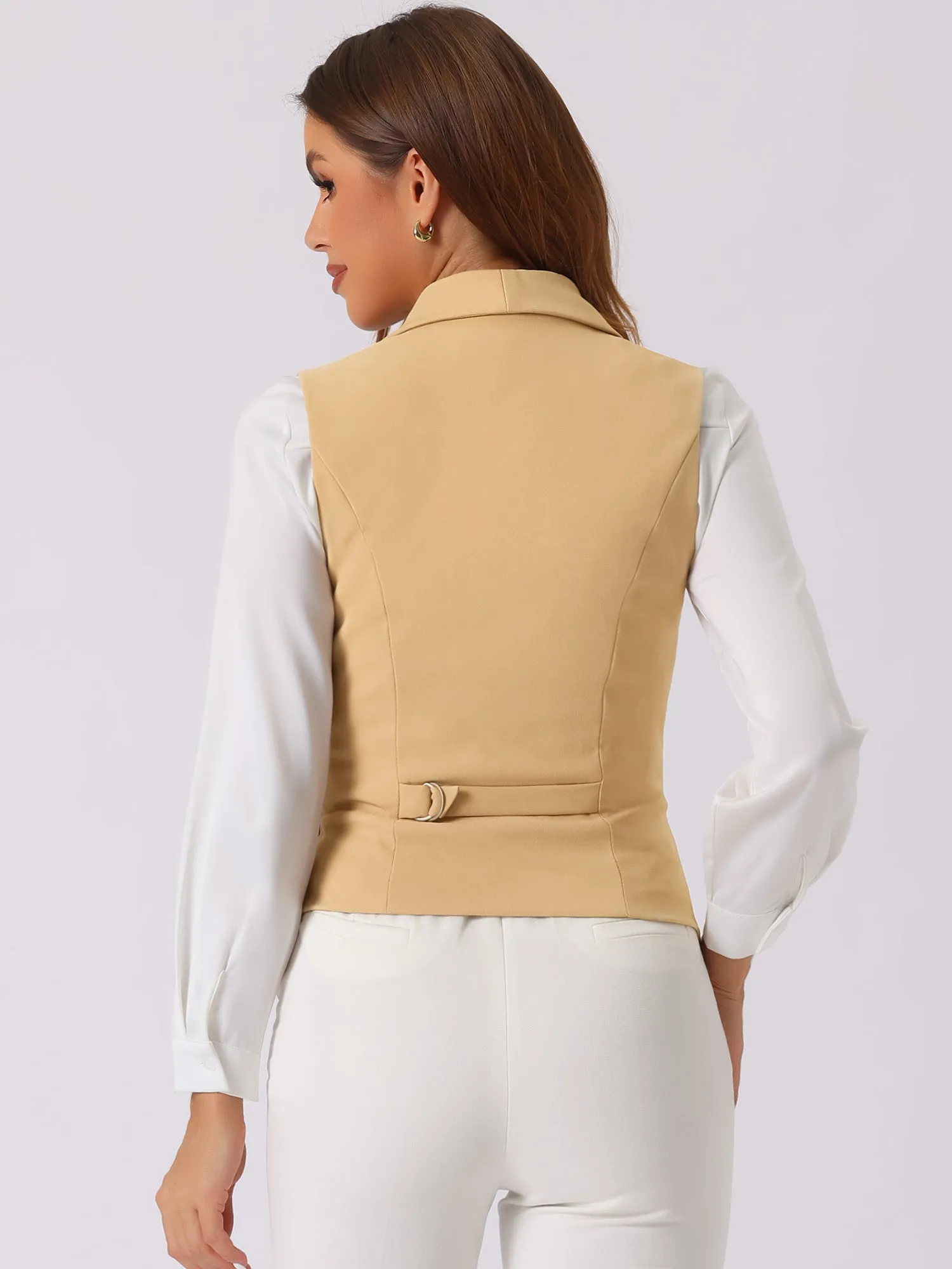 Waistcoat Lapel Collar Dressy Versatile Racerback Suit Vest