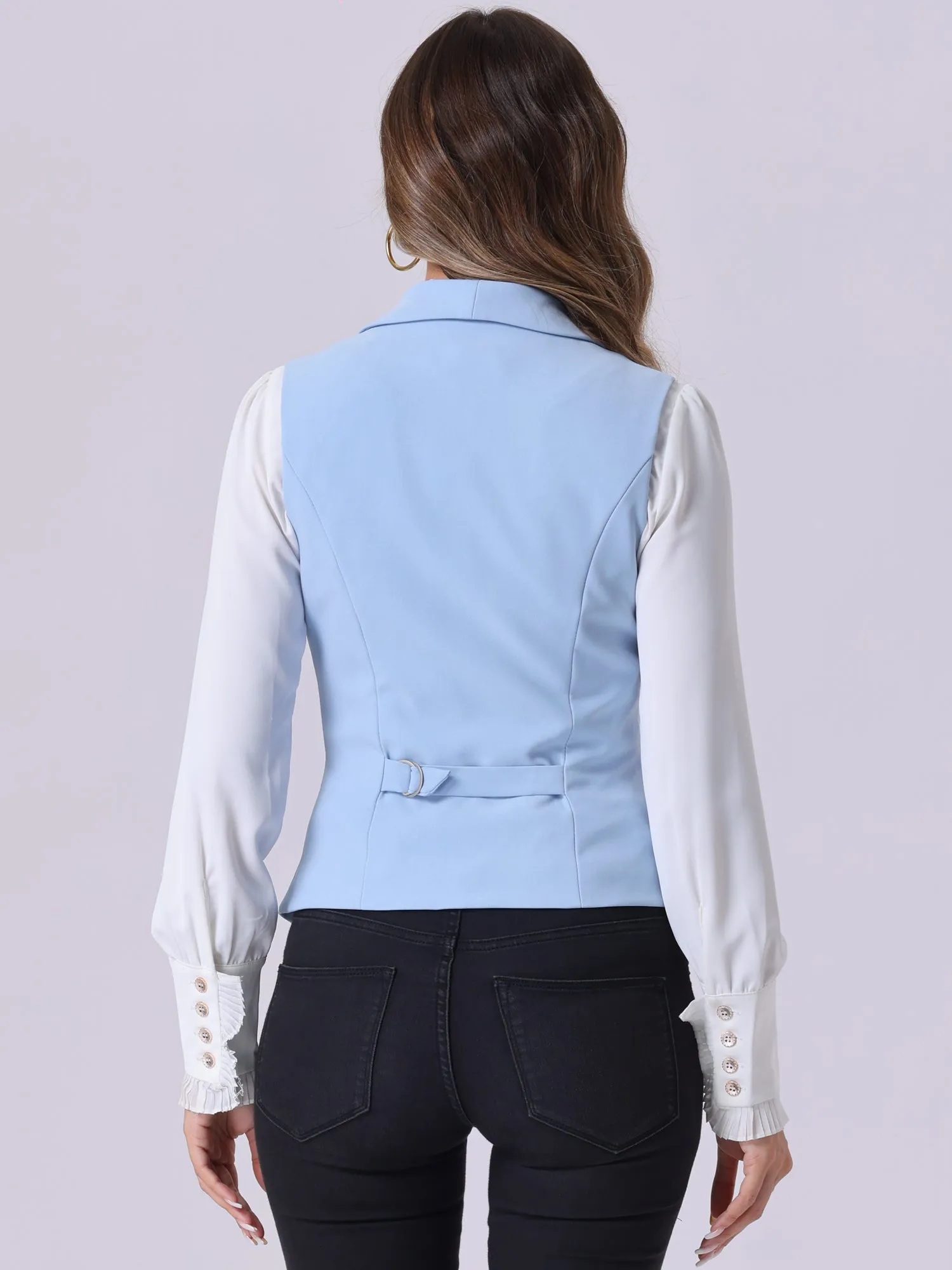 Waistcoat Lapel Collar Dressy Versatile Racerback Suit Vest