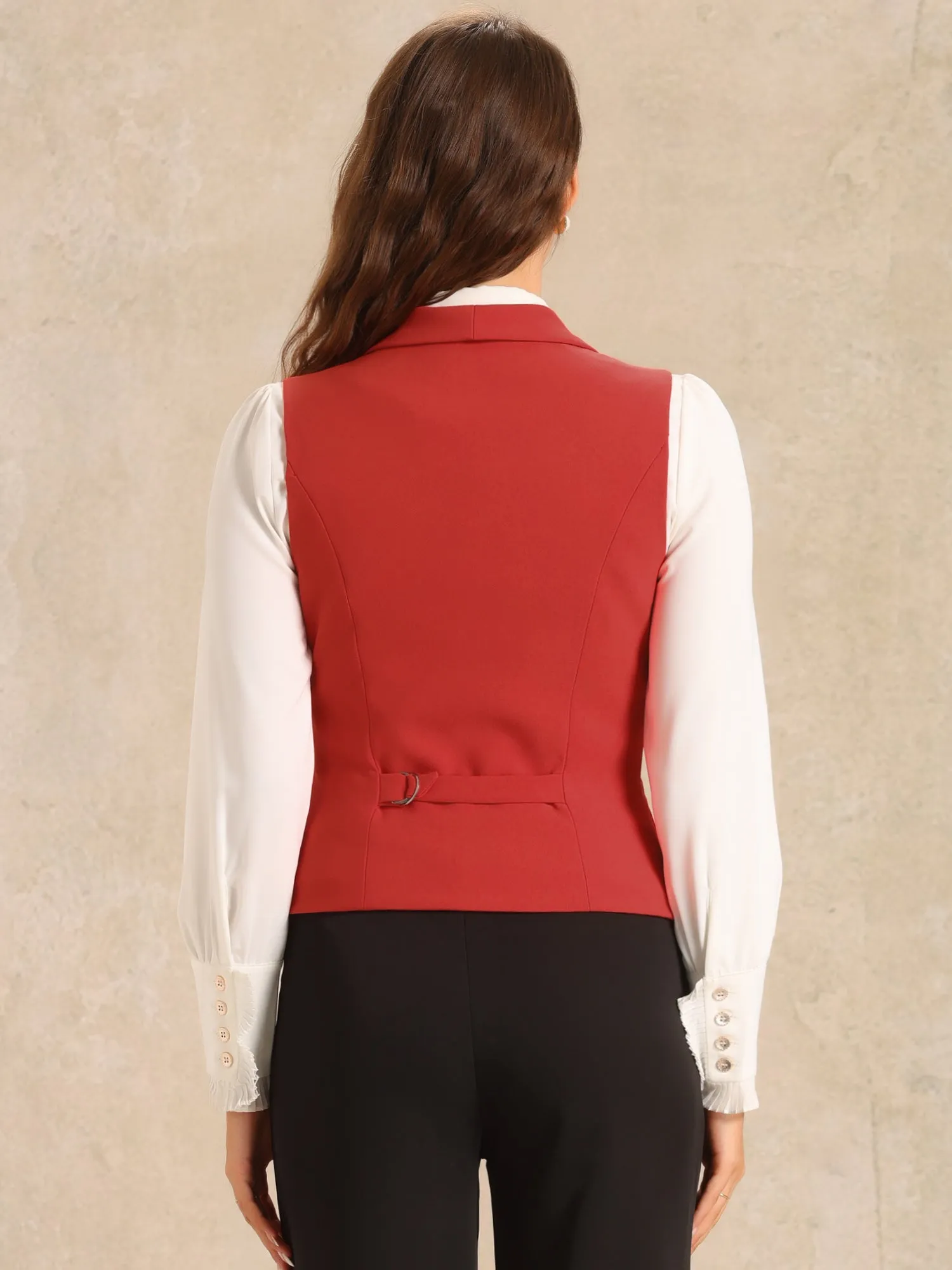 Waistcoat Lapel Collar Dressy Versatile Racerback Suit Vest