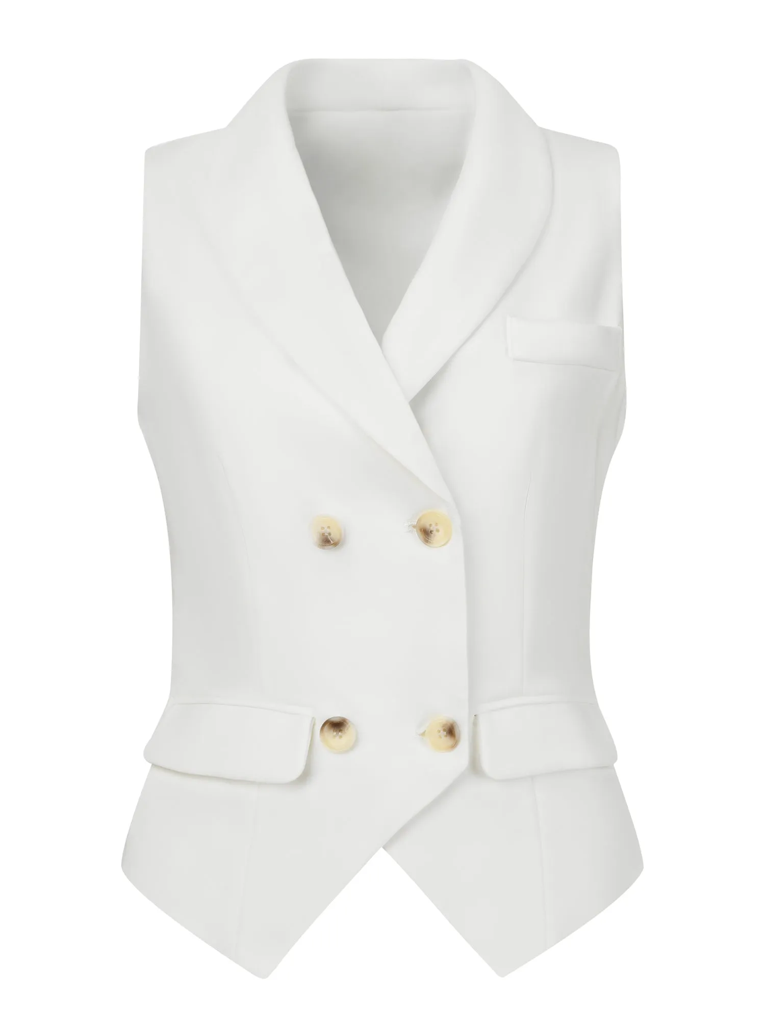 Waistcoat Lapel Collar Dressy Versatile Racerback Suit Vest