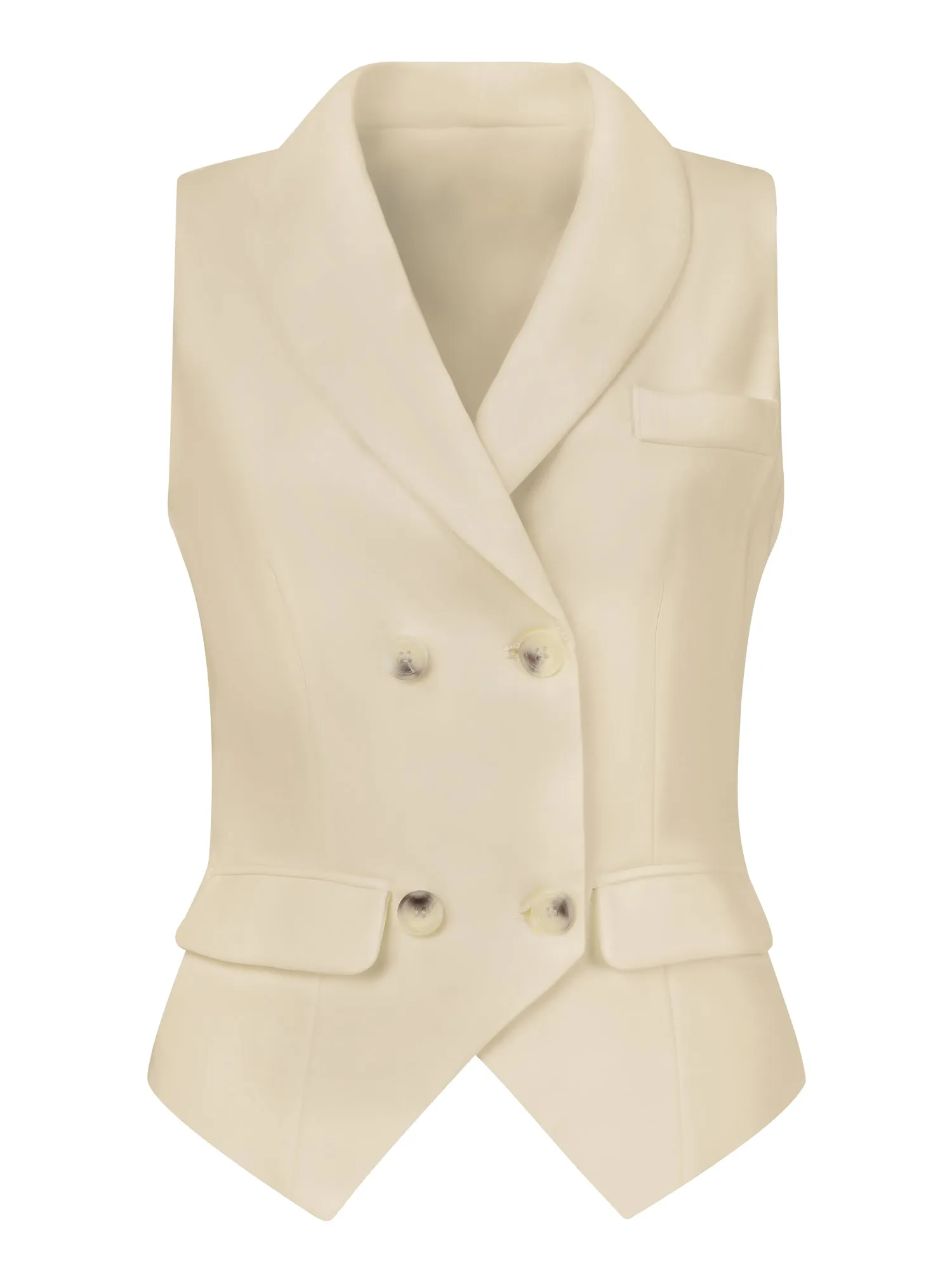 Waistcoat Lapel Collar Dressy Versatile Racerback Suit Vest
