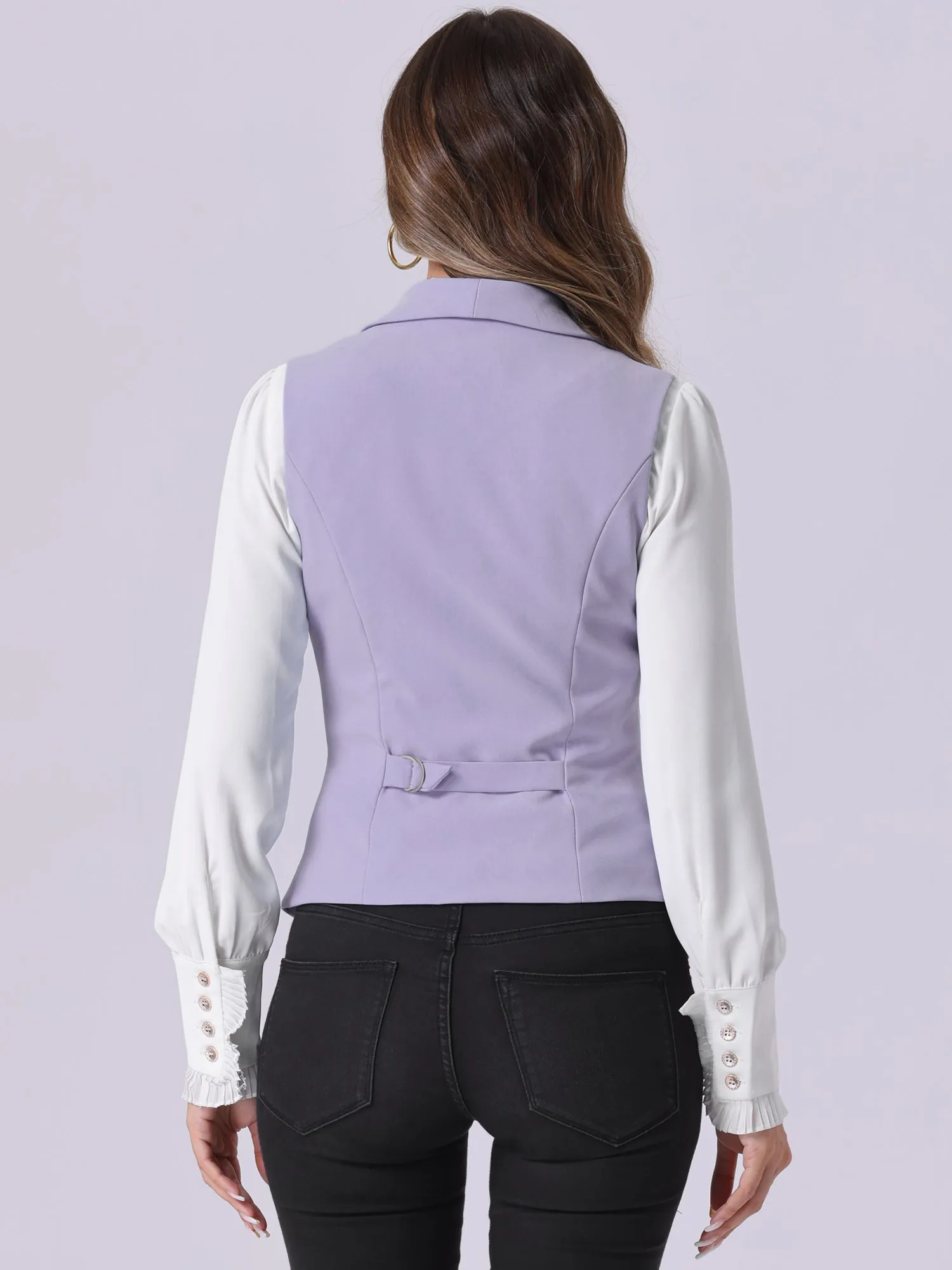 Waistcoat Lapel Collar Dressy Versatile Racerback Suit Vest