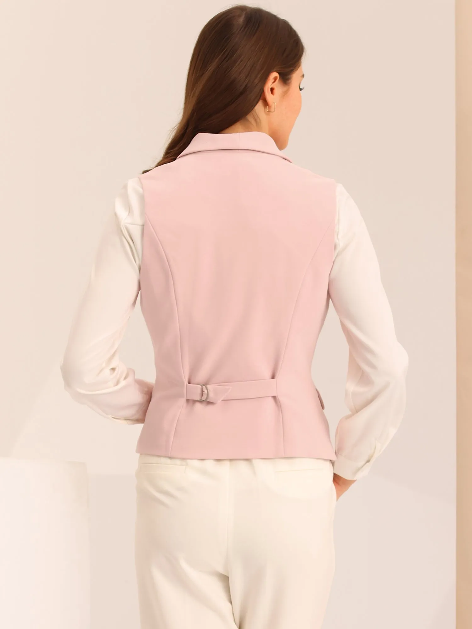 Waistcoat Lapel Collar Dressy Versatile Racerback Suit Vest
