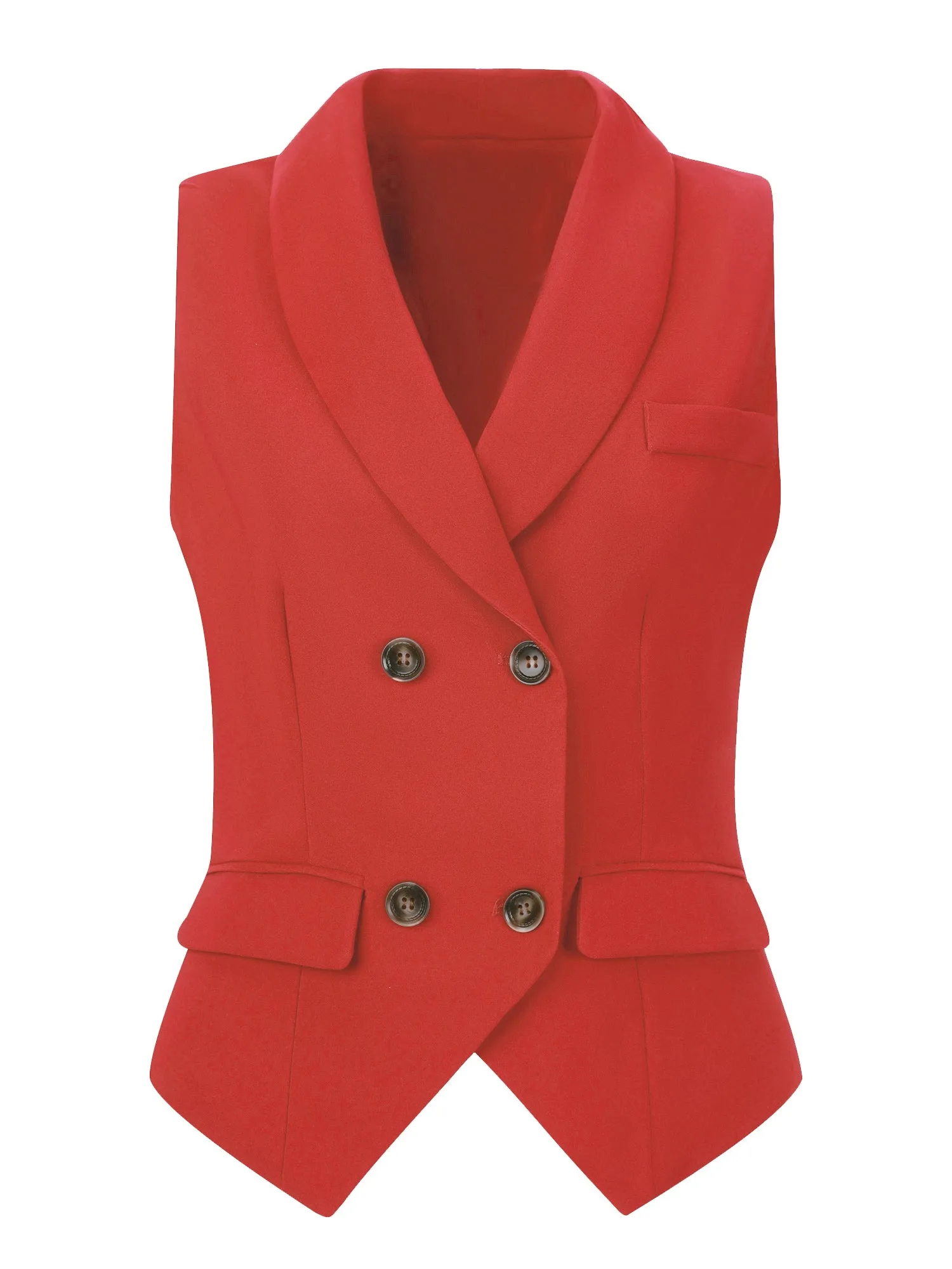 Waistcoat Lapel Collar Dressy Versatile Racerback Suit Vest