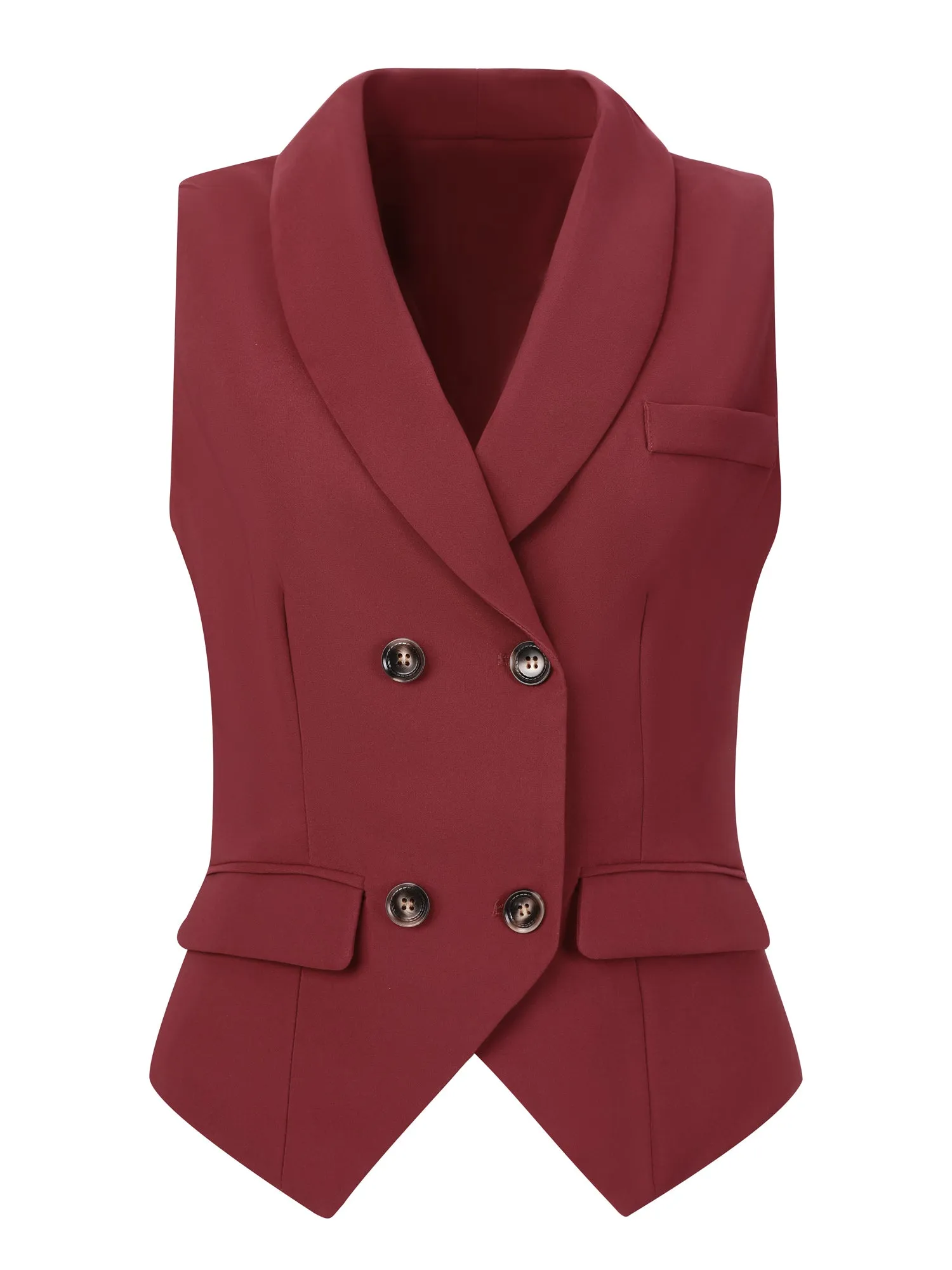 Waistcoat Lapel Collar Dressy Versatile Racerback Suit Vest