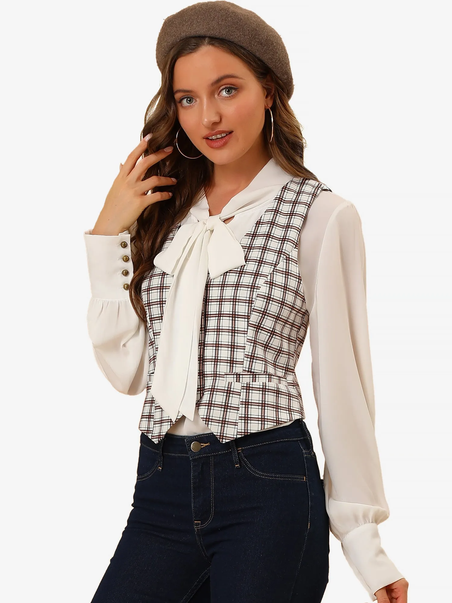 Waistcoat Steampunk Dressy Sleeveless Jacket Versatile Suit Vests