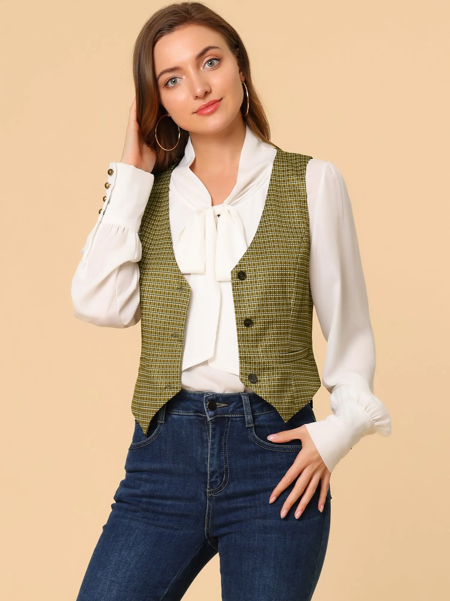 Waistcoat Steampunk Dressy Sleeveless Jacket Versatile Suit Vests