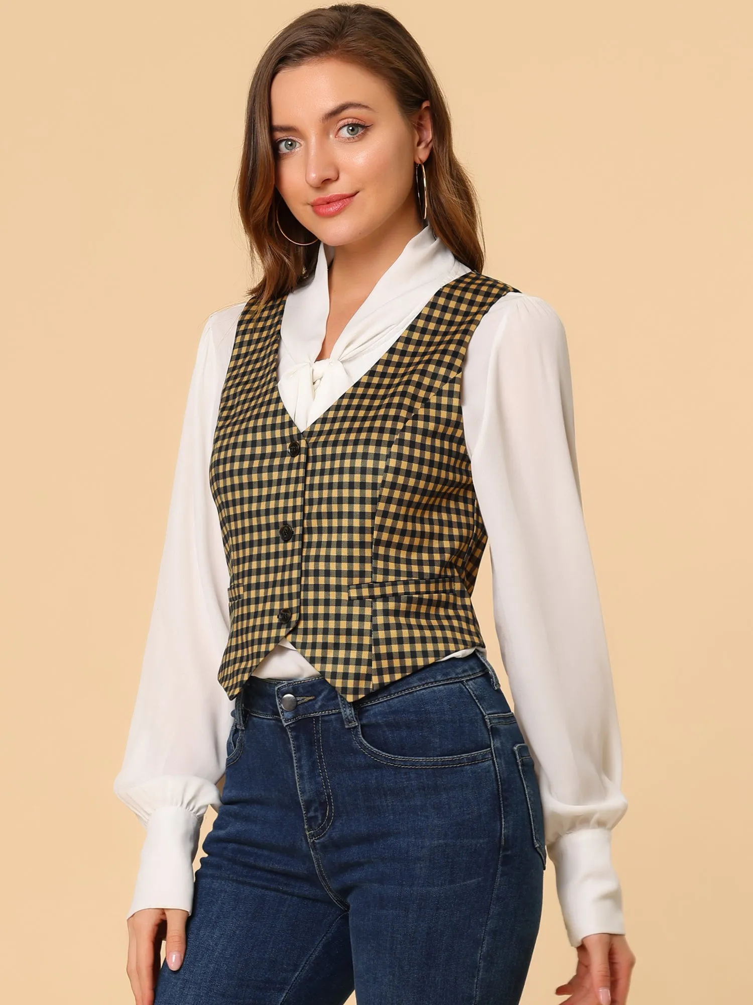 Waistcoat Steampunk Dressy Sleeveless Jacket Versatile Suit Vests