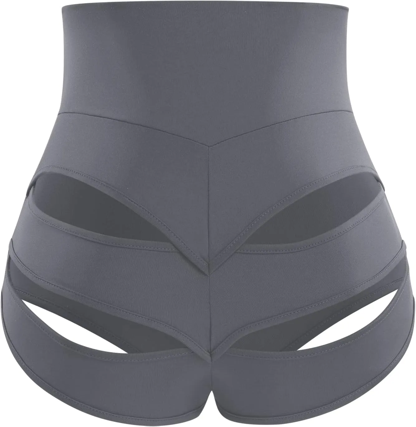 Womens High Waist Cutout Booty Shorts Strappy Scrunch Mini Hot Pants Ripped Butt Lift Yoga Sport Rave Dance Bottoms