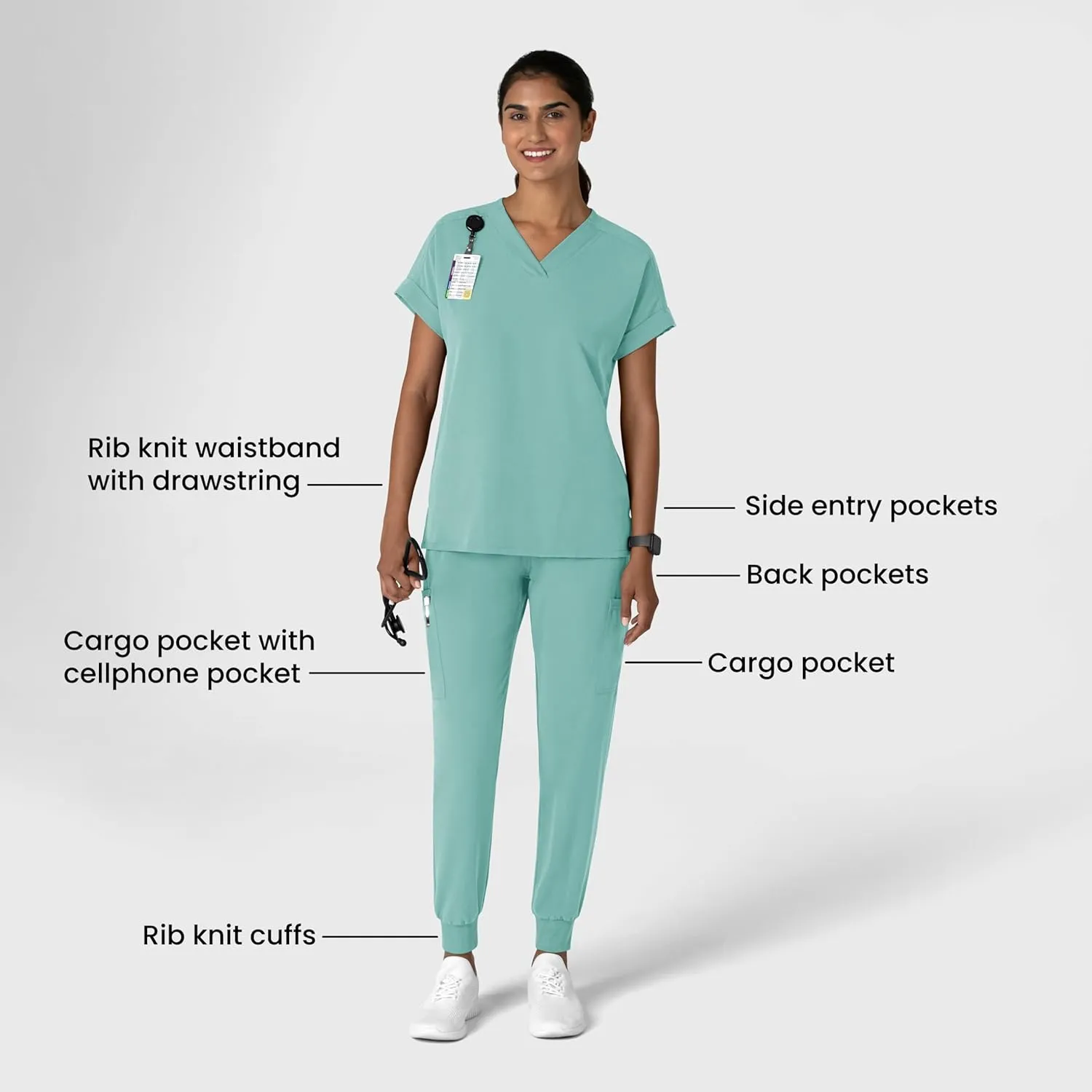 WonderWink Women's Jogger Utility Scrub Pant
